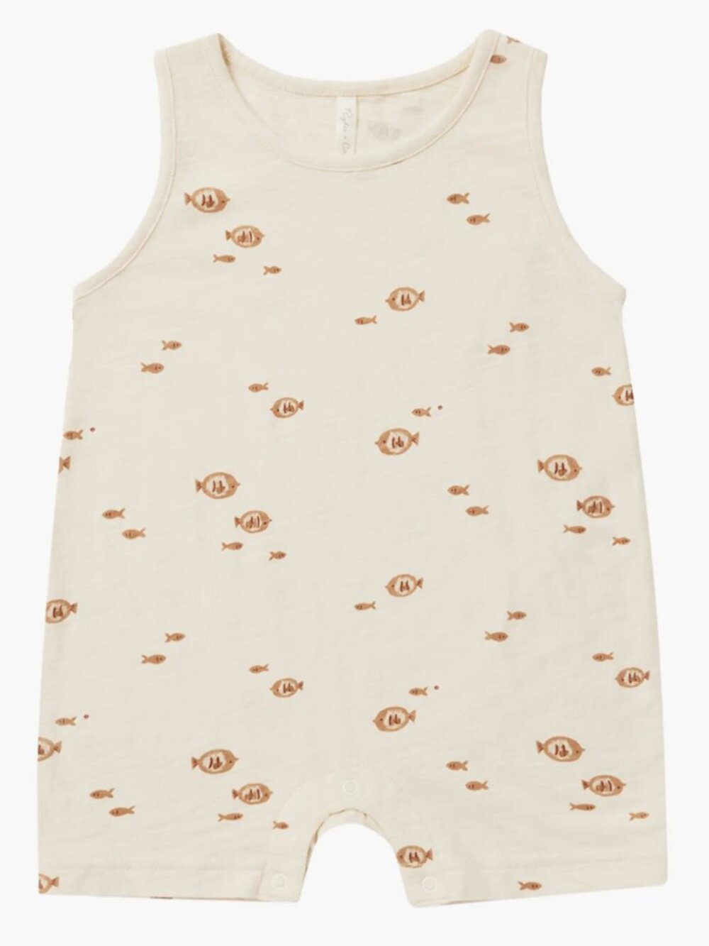 Rylee + Cru fish romper, 3-6 months